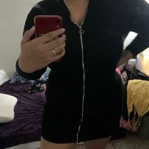 Long sleeve black dress